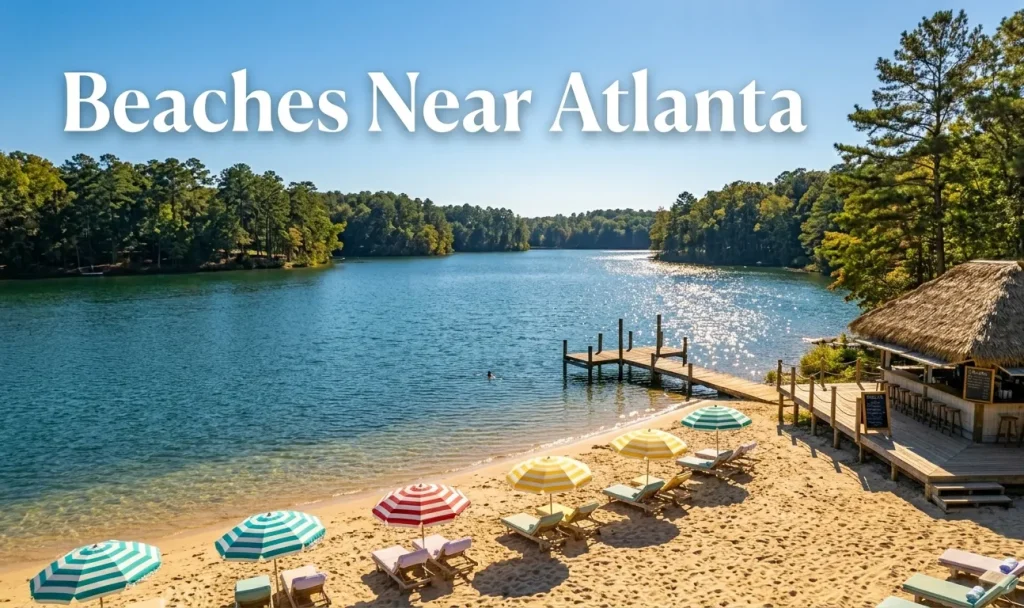 Beaches near Atlanta 2026 guide featuring Pine Lake Beach closest lake beach