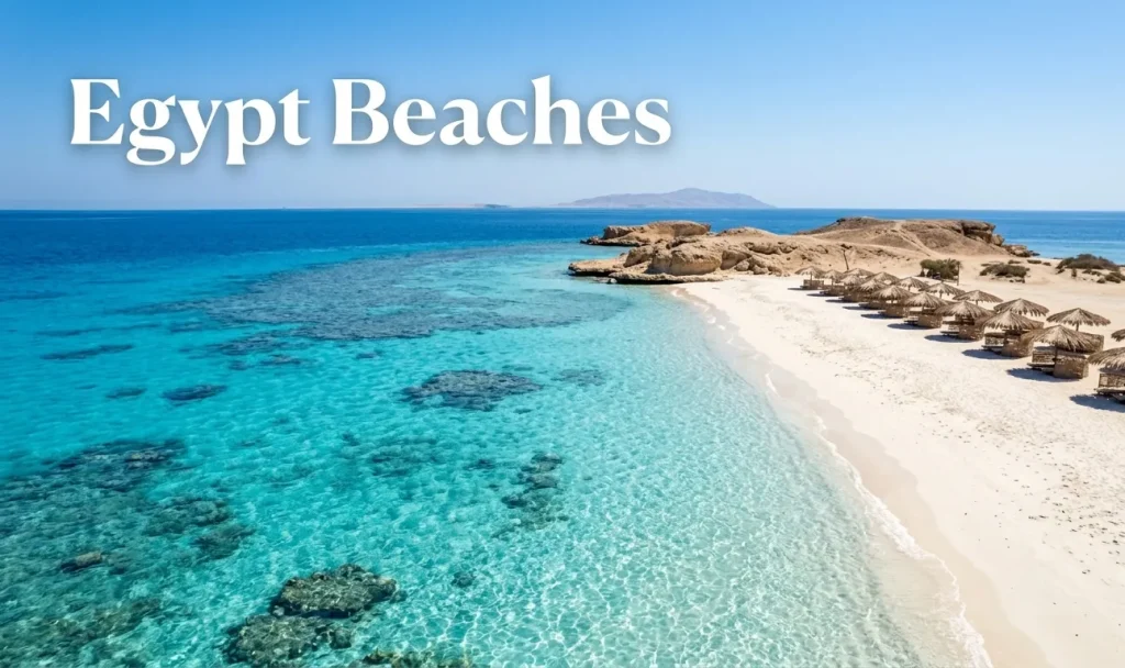 Egypt beaches 2026 guide featuring Mahmya Beach Giftun Island turquoise water