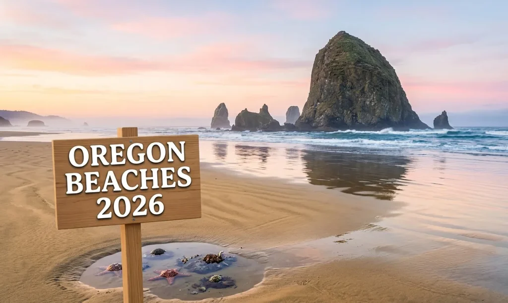 Oregon beaches 2026 guide Cannon Beach Haystack Rock